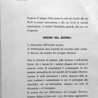 Convocazione all'Assemblea generale dei soci del Circolo Formiggini, 1966, Archivio Istituto storico di Modena