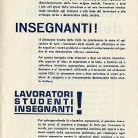 Volantino della CGIL di Modena. Archivio Istituto storico di Modena