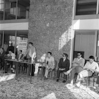 Gli operai della Fiat in sciopero, 27 giugno 1969, Archivio Botti e Pincelli, Fondazione fotografia - Fondazione Modena Arti Visive