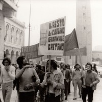 Forlì, manifestazione di Lotta continua, Fondo fotografico M. minisci, 1971.