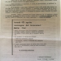 Volantino dei sindacati provinciali, 7 aprile 1970, Archivio Istituto storico di Modena