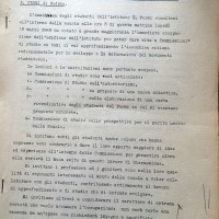 Documento prodotto durante l'assemblea generale degli studenti in occupazione al Fermi, marzo 1968, Archivio Istituto storico di Modena