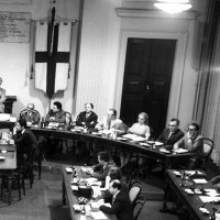 Consiglio comunale con sindacalisti, 9 aprile 1969, Archivio Botti e Pincelli, Fondazione fotografia - Fondazione Modena Arti Visive